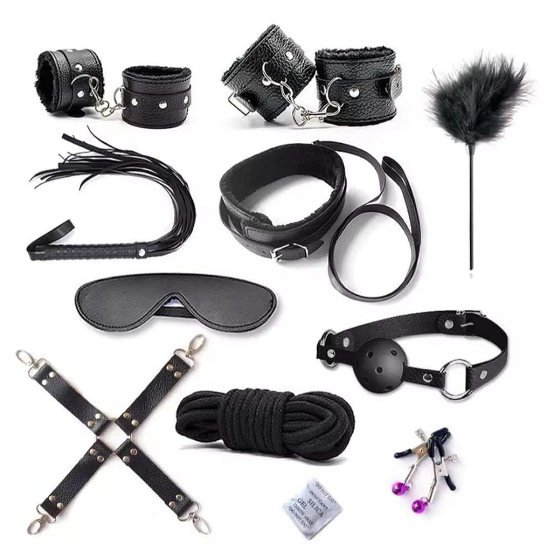 Classic Black Bondage Accessories Set _FUN KIT
