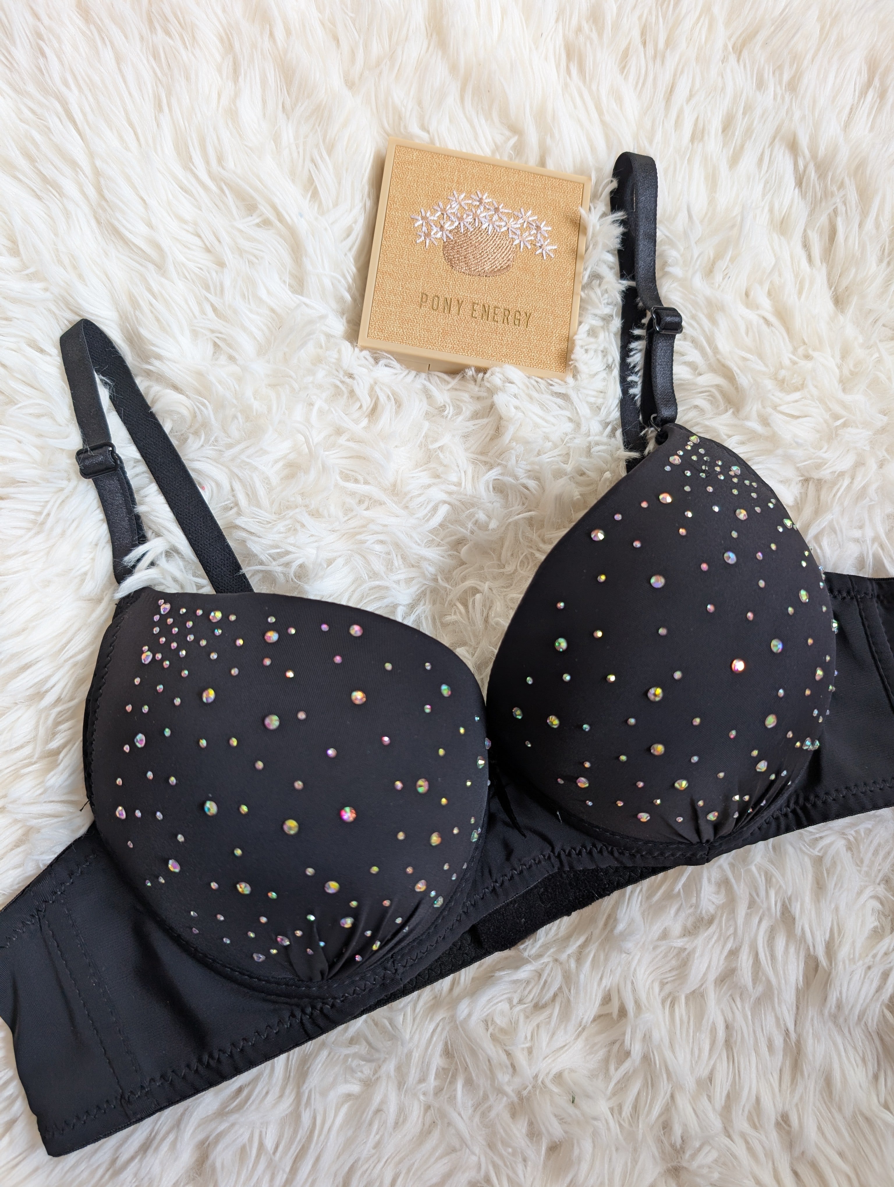 Glitz & Glam Rhinestone Studded Push-Up Bra