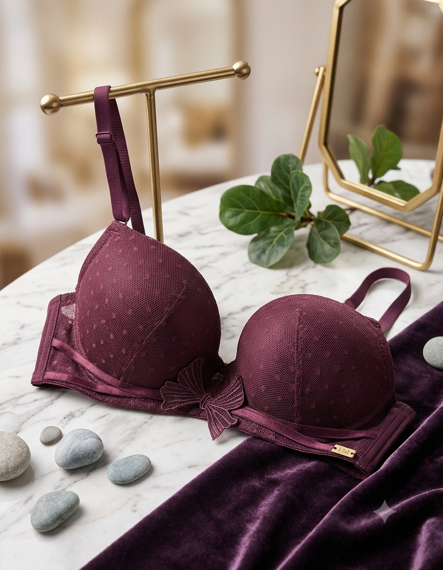 Plum Butterfly Bra 🦋