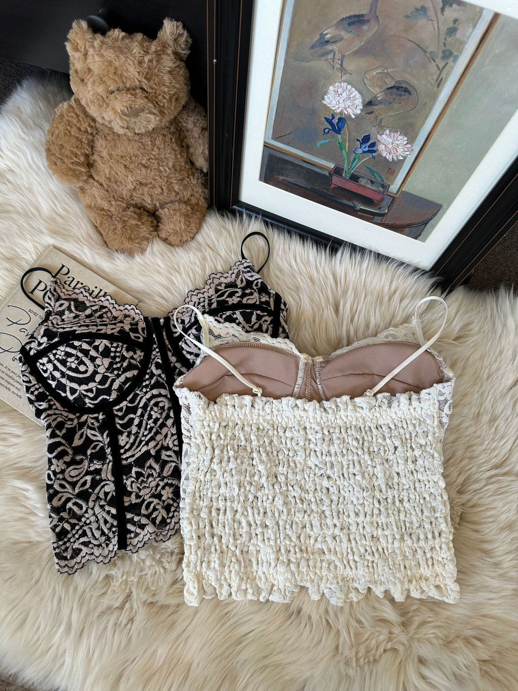 Elegant Lace Corset Bustier Top