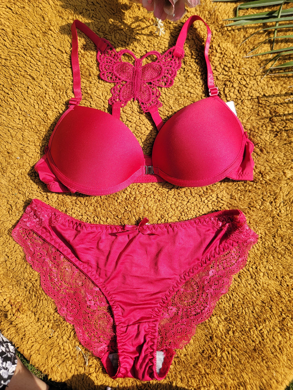 Butterfly Front Open Bra Set