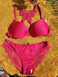 Butterfly Front Open Bra Set