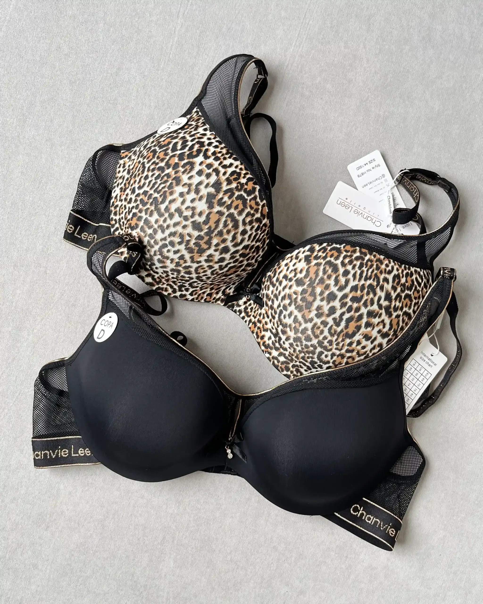 Chanvie Lein Original Tiger Print Super Soft Bra (Double Padded, Wire Support)