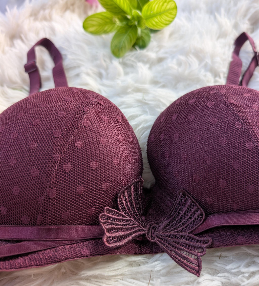Plum Butterfly Bra 🦋