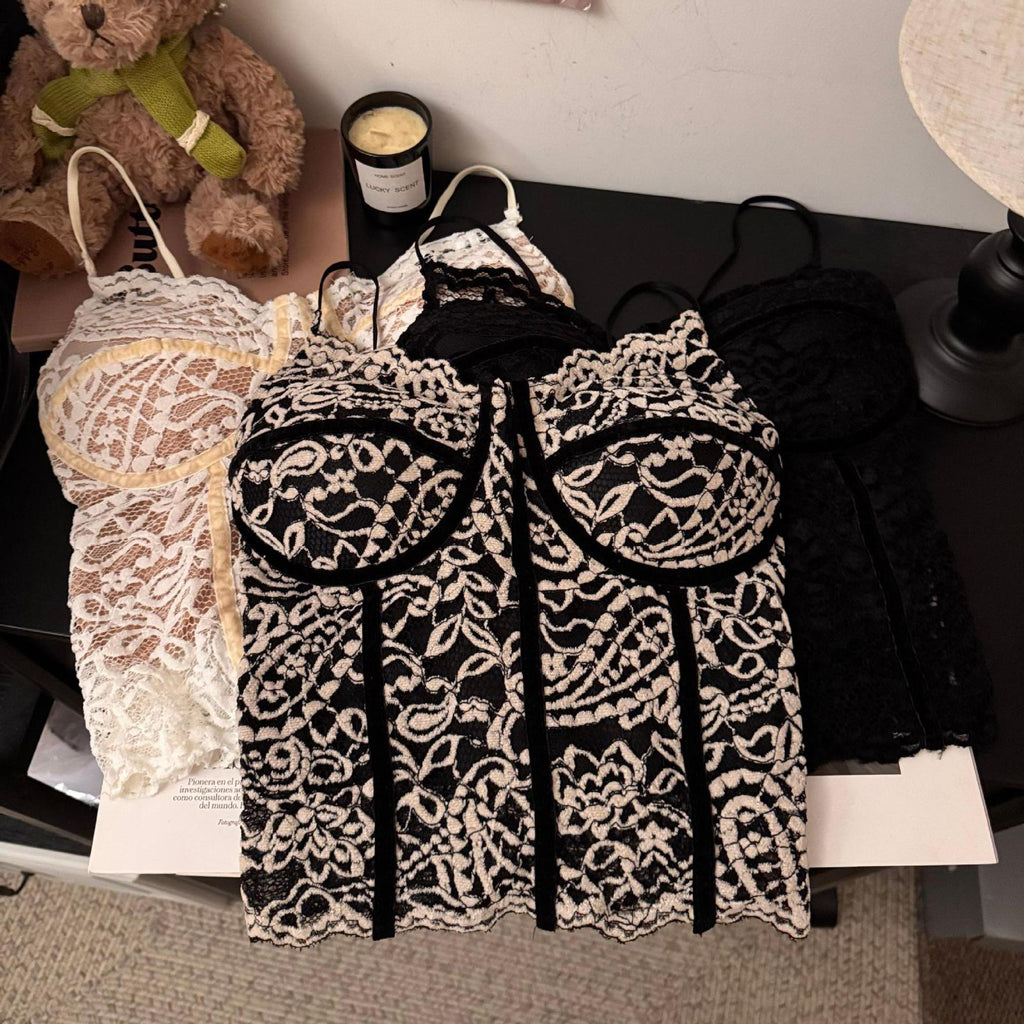 Elegant Lace Corset Bustier Top
